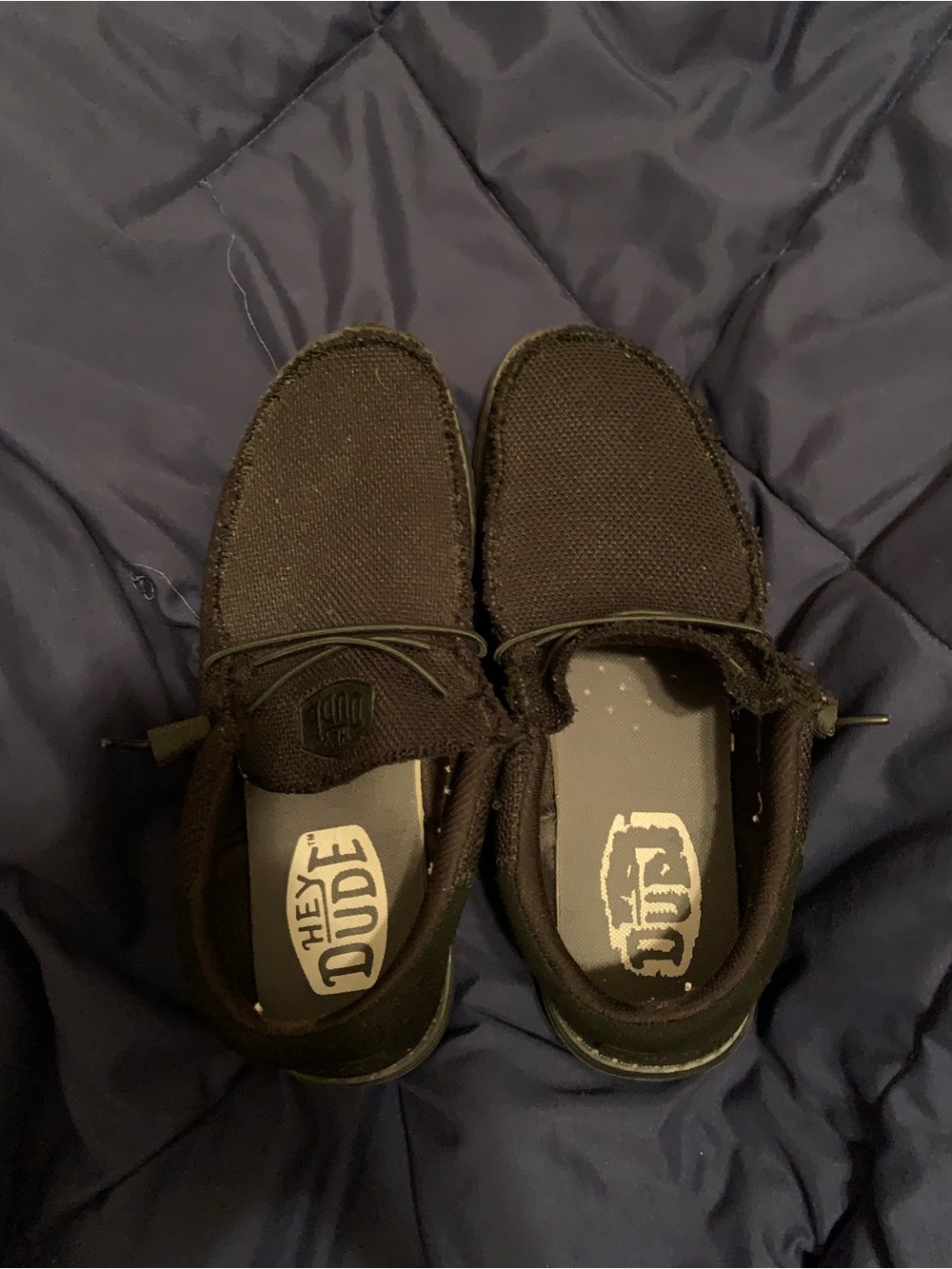 Hey Dude Black Slip-On Loafers for Men